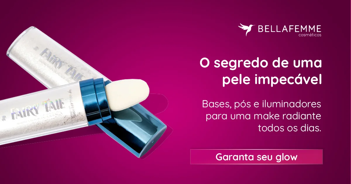Banner maquiagem para pele Bella Femme