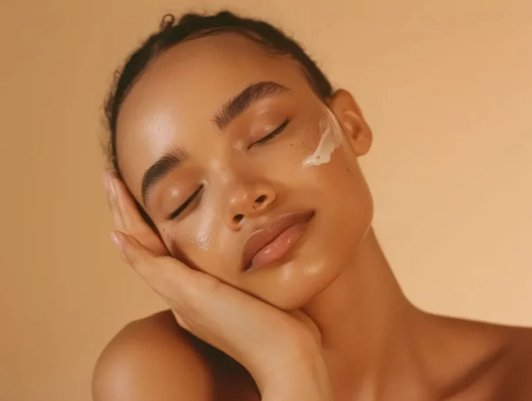 Imagem de uma mulher com pele limpa e brilhante, demonstrando cuidados com a pele e beleza natural, ideal para quem busca dicas de skincare e beleza.