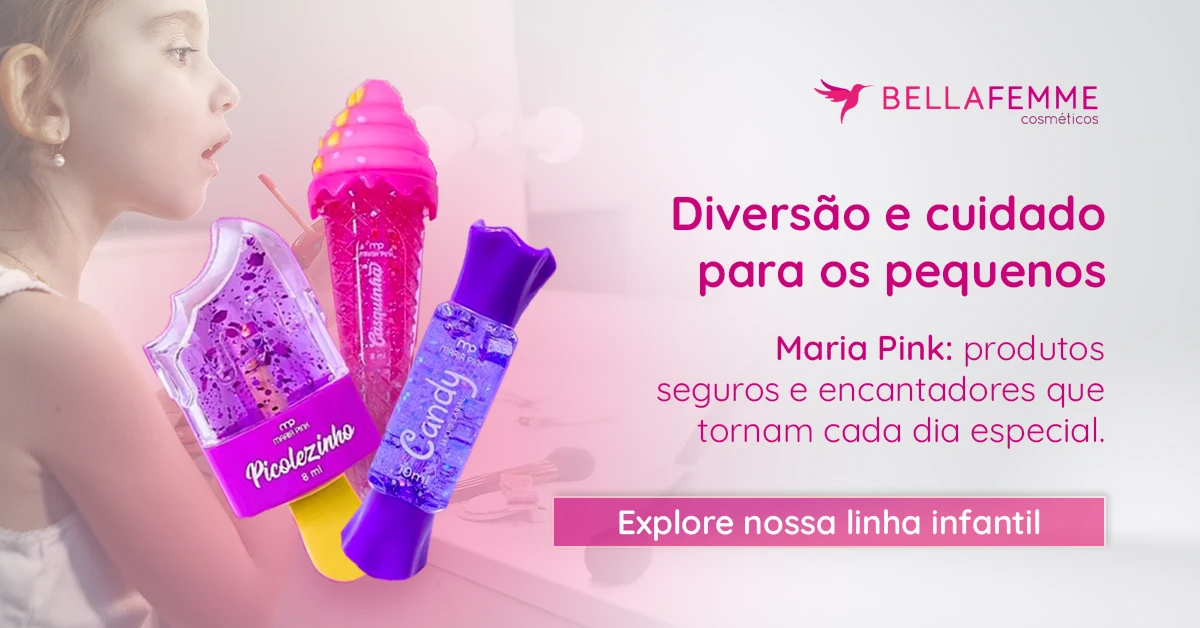 Banner linha infantil Maria Pink - Bella Femme