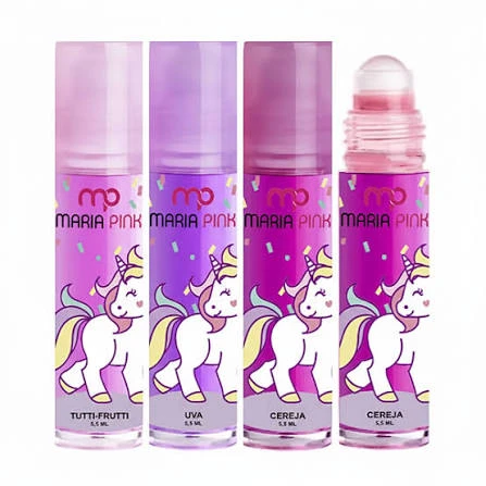 Brilho Labial Unicórnio Maria Pink